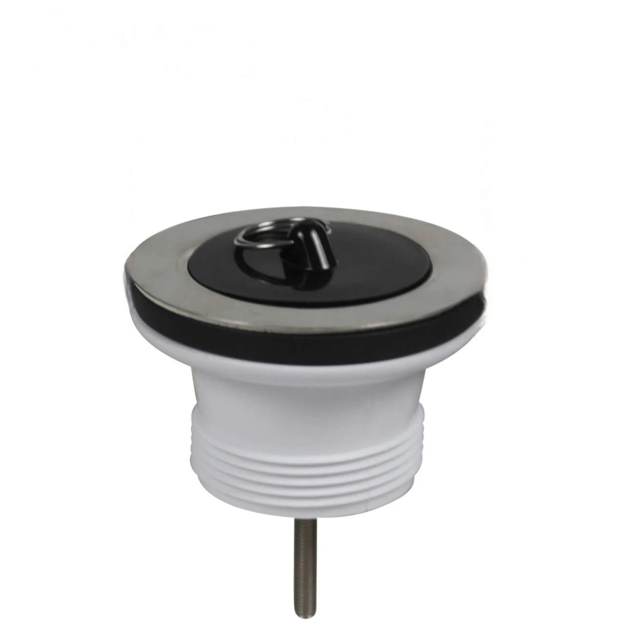 White SUS304 Stainless Steel Strainer Drainer Kitchen Sink Drain Threaded Connection