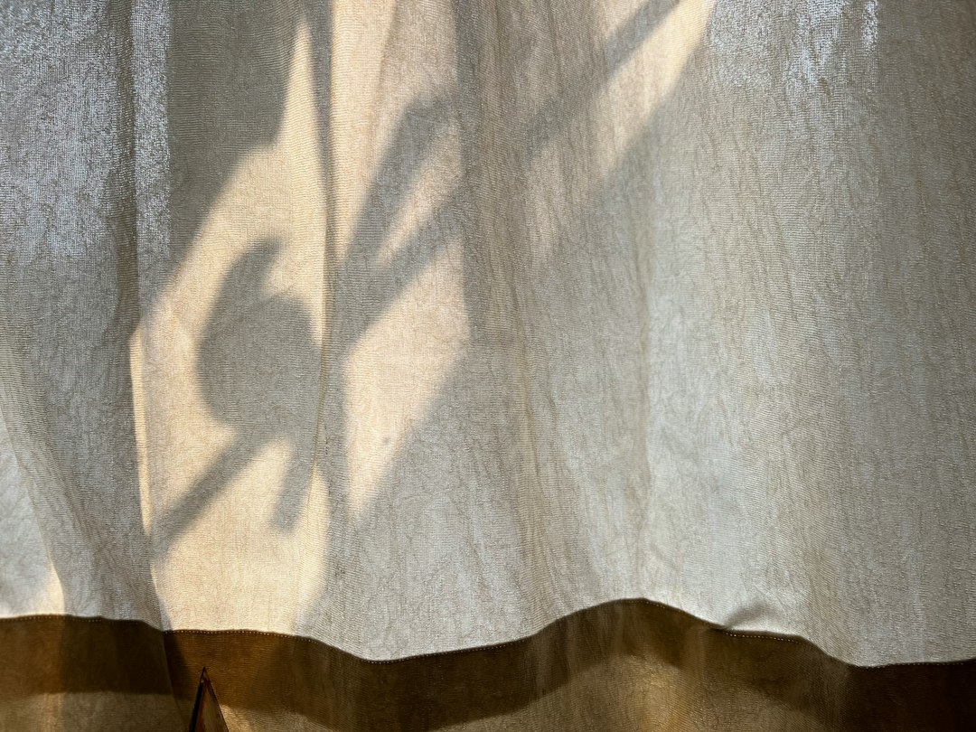 Light through curtain fabric